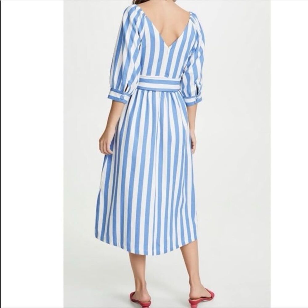 Moon River | Striped Midi Dress - Picture 2 of 11